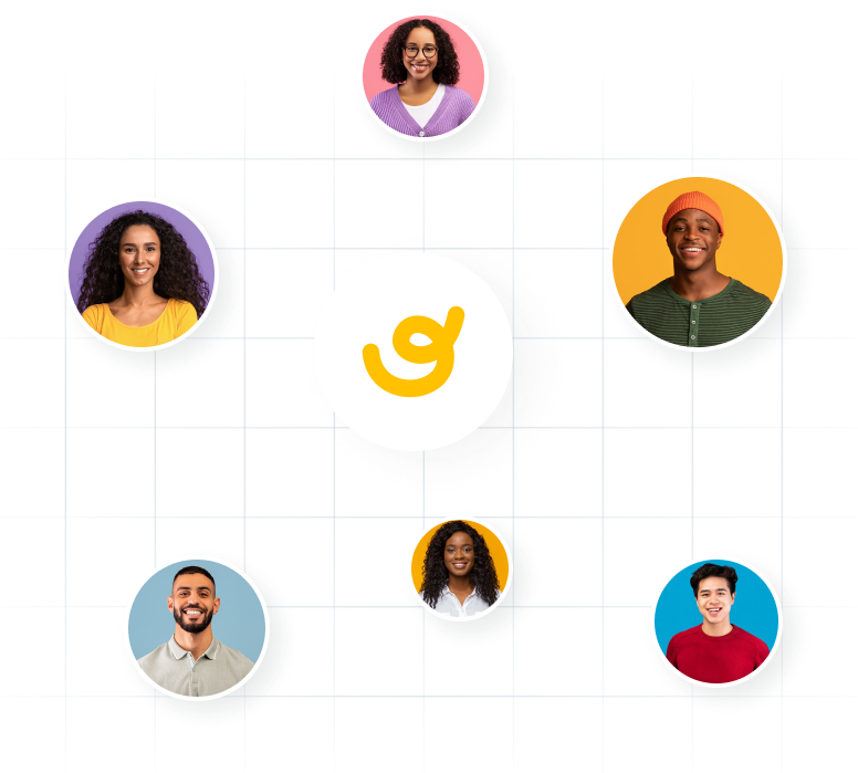 Image of a group of people which represents our client's target audience
